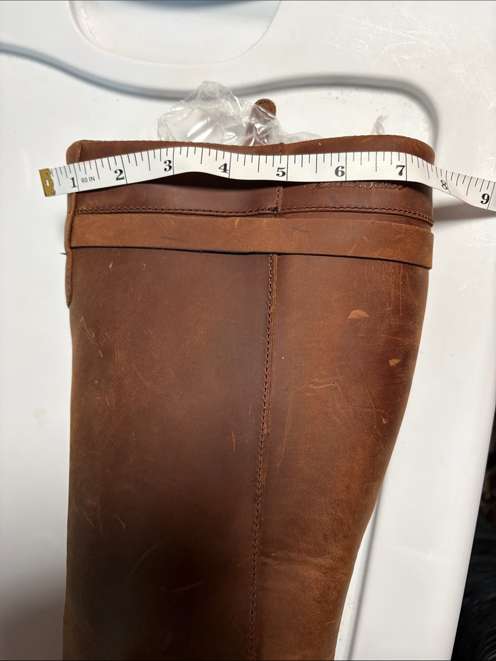 Eddie Bauer Chestnut Leather Tall Pull-On Boots - Picture 7 of 16